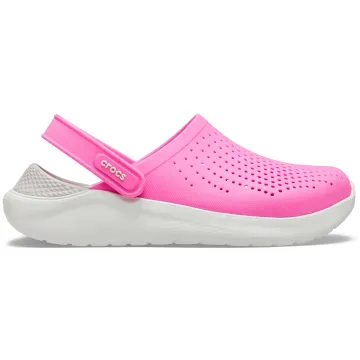 Crocs LiteRide Clog Electric Pink/ Almost White 204592-6QV 1