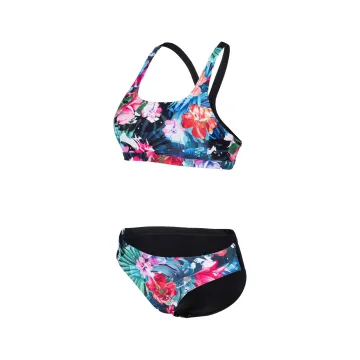 ΓΥΝΑΙΚΕΙΟ ΜΑΓΙΟ ARENA W Flower Bikini Swim Two Pieces Black/Multi 006388550 1